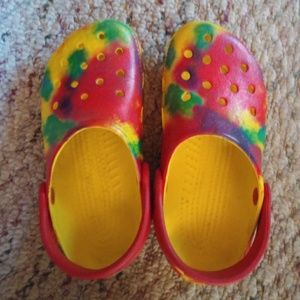 Crocs Rainbow - kids sz. 12/13